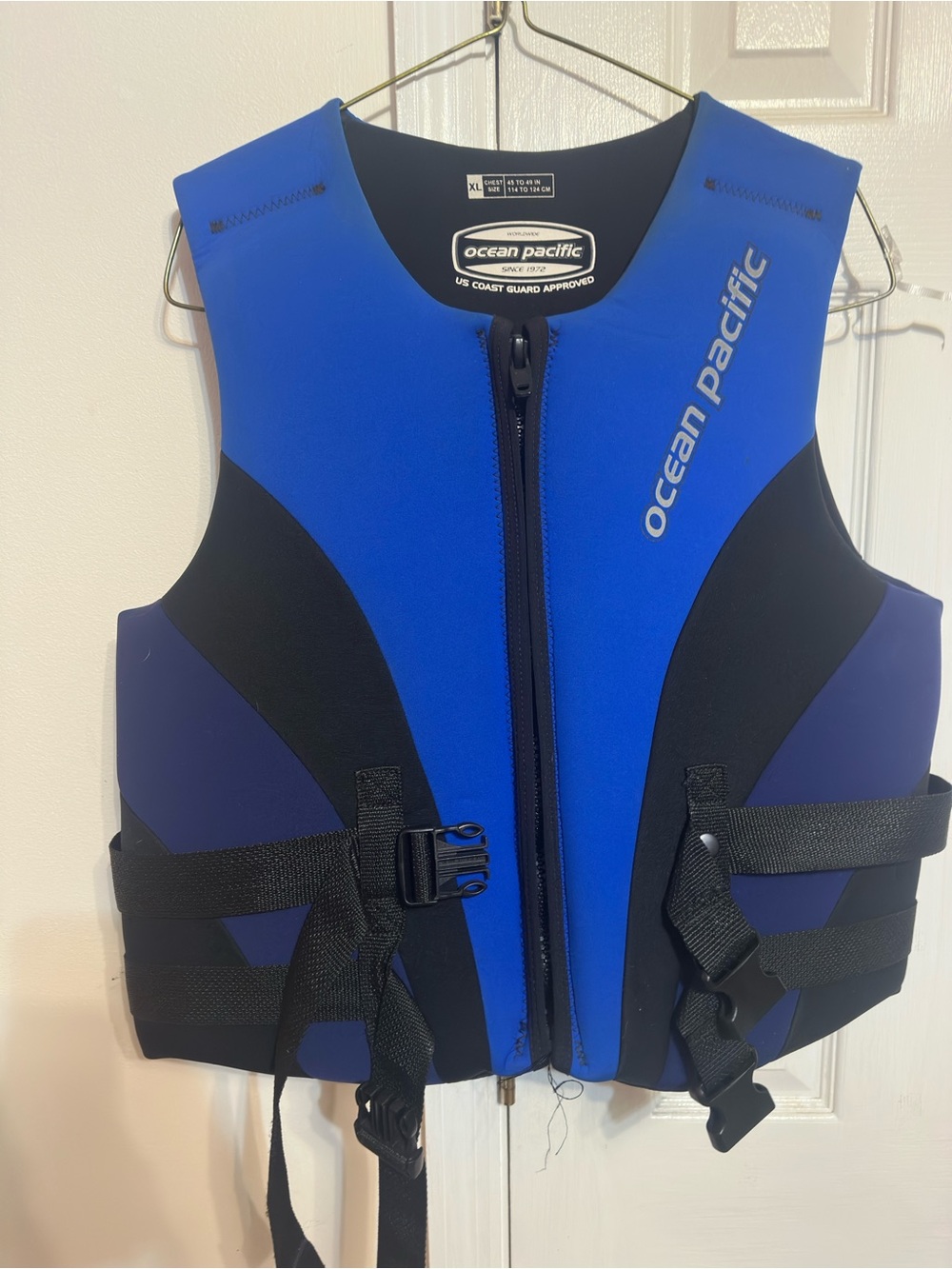 OP Ocean Pacific Blue and Black Men's Life Vest